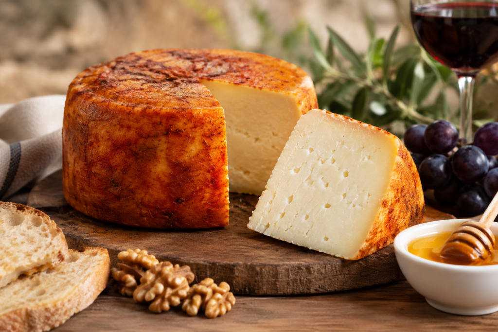 Queso Ibores con nueces y miel